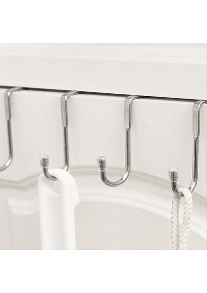 Paslanmaz Çelik Kanca Yumruksuz Çift S Şeklinde Kanca, Mutfak ve Banyo Dolabı Kapı Kıyafetleri ve Havlu Depolama Askısı A (Yurt Dışından) indirimleri