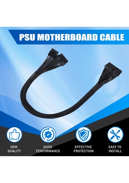 14+10PIN Ila 24 Pin Atx Güç Kaynağı Kablosu 20+4 Pin Pc Psu Corsair AX1500I AX1200I AX860I AX760I (Yurt Dışından) fırsatları