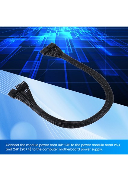 14+10PIN Ila 24 Pin Atx Güç Kaynağı Kablosu 20+4 Pin Pc Psu Corsair AX1500I AX1200I AX860I AX760I (Yurt Dışından) indirimleri