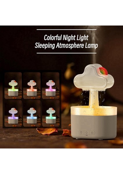 Yağmur Bulutu Hava Nemlendiricisi Elektrik Aromaterapi Esansiyel Yağı Difüzör Rahat Yağmur Yağmur Damla Gece Lambası Us Fiş (Yurt Dışından) fırsatları