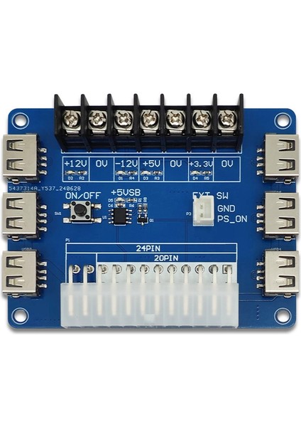 20 Pim 24 Pim Atx Güç Adaptör Kartı Güç Alma Kart Güç Modülü USB Şarj Masaüstü Şasi Güç Kaynağı 5V (Yurt Dışından)