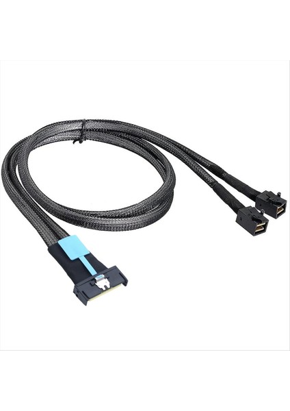 Mcıo 8ı Ila 2 x Sff 8643 Kablo Pcıe Gen5 Mcıo 8x - Mını Sas Hd Sff 8643 Sunucu Veri Merkezi Için Hızlı Kablo 1m (Yurt Dışından)