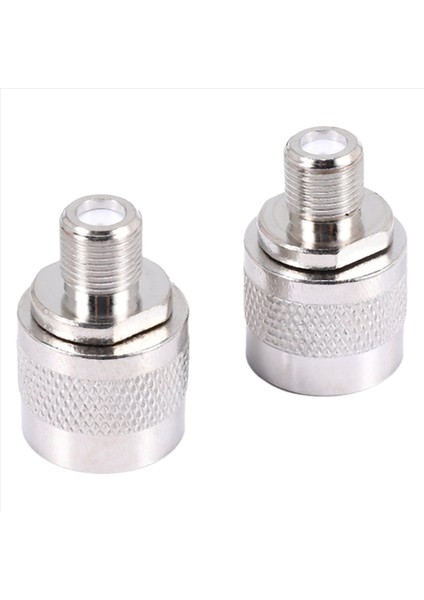 2pcs N Tip Erkek Fişinden F Kişilik Anten, Gümüş Için Kadın Rf Koaksiyel Adaptör Konnektörü (Yurt Dışından)