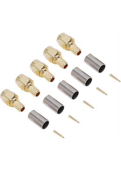 100PCS Sma Erkek Fiş RG58 Konektör Adaptörü Için Düz Kıvrım (Yurt Dışından)