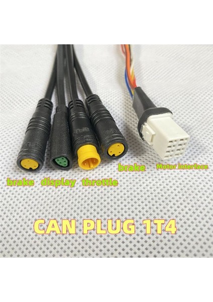Bafang M400 G330 G510 M620 Tork Motor 1t4 Montaj Kablosu Fren Ekranı Gaz Kesme Konnektörü (Uart) (Yurt Dışından) fırsatları