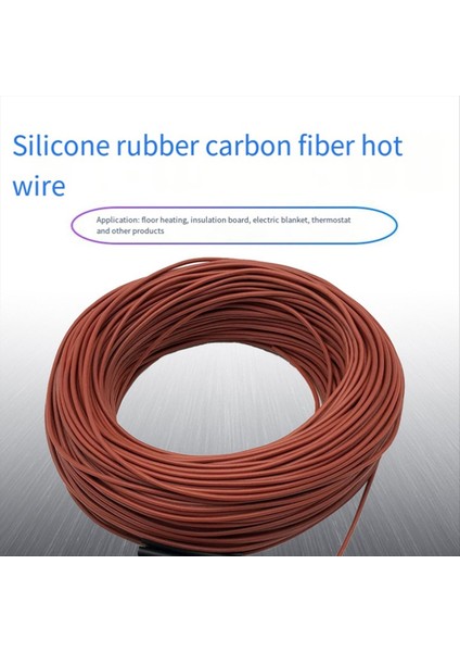 12K Isı 50M 12K 33ω/m Karbon Fiber Isıtma Kablosu 3mm Zemin Isınma Tel Sıcaklık Silikon Isıtma Kablosu (Yurt Dışından) fiyatları