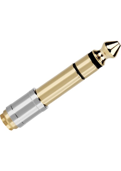 3pc 6.35MM Ila 3.5mm Dönüştürücüler 1/4inch Erkek 1/8inç Kadın 6.35 Ila 3,5 Jack Kulaklık Ses Adaptör Mikrofon Konnektörü (Yurt Dışından) fırsatları