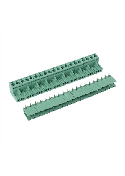 10 Pcs 5.08MM Pitch 2pin Eklenti Vidalı Pcb Terminal Bloğu Konektörü Sağ Açısı (Yurt Dışından)