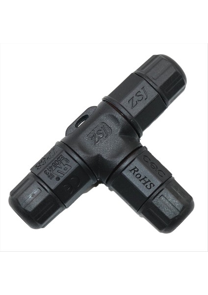 Zsj M20 LP68 Su Geçirmez Konektör T Şekli 3 Yollu 4 Çekirdek Bağlantı Kutusu Konektörü Dış Mekan Uzatma Kablosu Konnektörü 600V (Yurt Dışından)