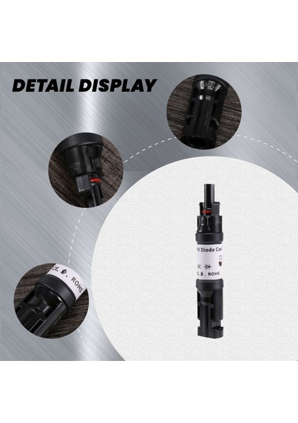 20A Sıralı Diyot Konnektörü IP67 Güneş Paneli Kablo Konektörleri (Yurt Dışından) indirimleri