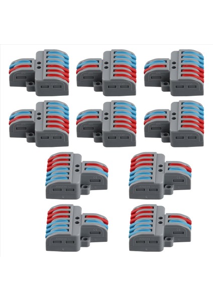 10 Pcs Terminal Bağlantısı Kelepçe Seti, Tel Konektör, Hızlı Kompakt Kablo Konektörü NC-623 Gri (Yurt Dışından) fiyatları