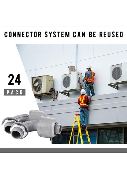 Sıvı Sıkı Konektör 1/2 Inç Esnek Metallik Olmayan Elektrikli Bozuk Konektör 90 Derece (24 Adet) (Yurt Dışından) fırsatları