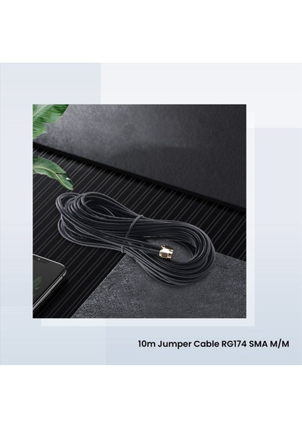 10M Sma Erkek-Sma Erkek M-M Konektör Rf Koaksiyel Pigtail RG174 Uzatma Kablosu Altın (Yurt Dışından) modelleri