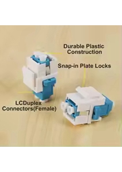 Lc Fiber Optik Adaptörü Lc - Lc Duplex Multımode 10GB F/f Duvar Plakaları Için Keystone Kuplörü, Yama Panelleri Amerikan (Yurt Dışından) indirimleri