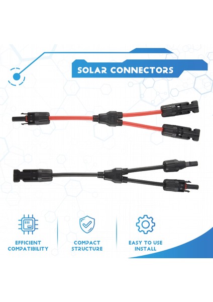 Güneş Y Dalı Kablo Konektörleri, Güneş Bölmesi Için Çift Kablo Paralel Adaptörü, Kablo Tel Fiş Alet Kiti (Yurt Dışından) fırsatları