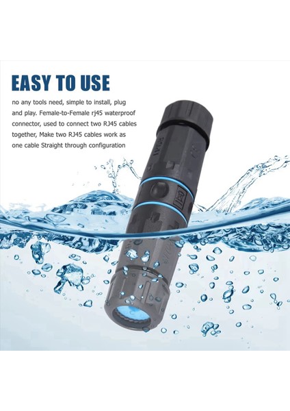 Endüstriyel Su Geçirmez Ağ Kablo Konnektörü RJ45 Konnektör IP68 Su Geçirmez Koruma (Stp) CAT6A Kablo Konektörü (Yurt Dışından) fiyatları