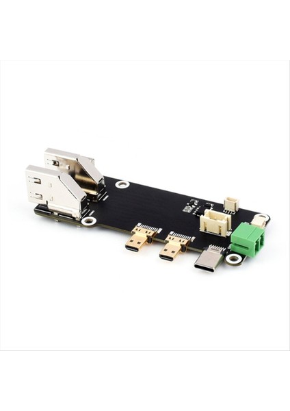 Hdmı-C Çok Fonksiyonlu Adaptörle Uyumlu Mini HDMI Uyumlu Iki Güç Kaynağı Yöntemi Raspberry Pi 5 / 4b Için Çift 4K Çıkışı (Yurt Dışından)
