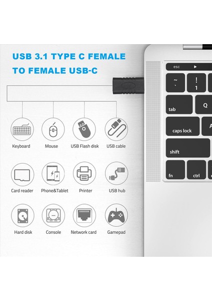 USB 3.1 Type C Tip Tip Telefon Için Dizüstü Bilgisayar Dönüştürücü Için Dişi ve Kadın Usb-C Uzantı Konnektör Adaptörü (Yurt Dışından) indirimleri