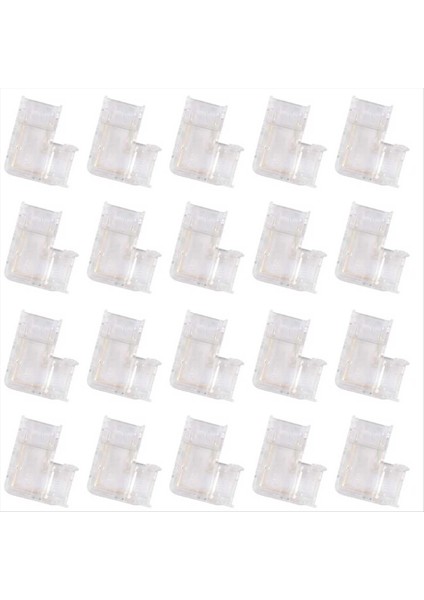 LED Işık Şerit Konnektörü Sağ Açılı Konektör Koçanı Rgb Işık Şeridi 90 Derece L Şeker 10MM (Yurt Dışından) fiyatları