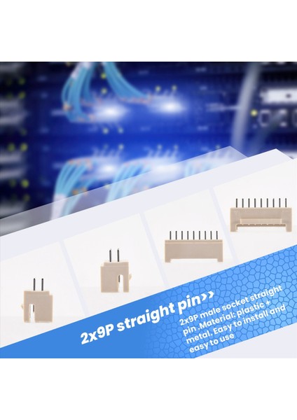 50PCS Madenci Konnektörü 2X9P Erkek Soket Düz Pim Çift Sıra Tokası Asic Madenci Antminer S9 S9J S9K L3+ Z9MINI Z11 (Yurt Dışından) indirimleri