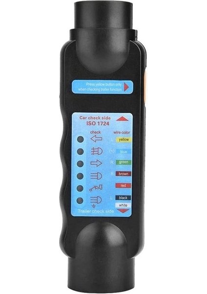 7 Çekirdekli Römork Test Cihazı 12V Rv Kablolama Sinyal Test Cihazı Soket Konnektörü Kaydedici (Yurt Dışından)