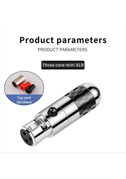 Xlr Dişi Konektörler 4pin Rhodyum Kaplama Ses Fişi Hifi Mikrofon Jakı Xlr Denge Kablolu Kulaklık Adaptörü Hoparlör (Yurt Dışından)