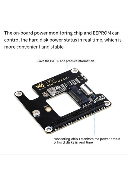 Raspberry Pi 5 Pcıe - M.2 Adaptör Kartı Nvme Protokolü M.2 Arayüz Sabit Disk Şapkası+ Isı Lavabolu Standart Modül (Yurt Dışından)