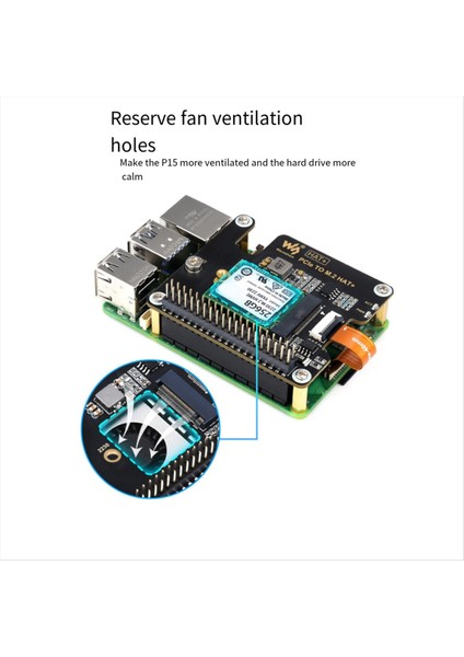 Raspberry Pi 5 Pcıe - M.2 Adaptör Kartı Nvme Protokolü M.2 Arayüz Sabit Disk Şapkası+ Isı Lavabolu Standart Modül (Yurt Dışından) fiyatları