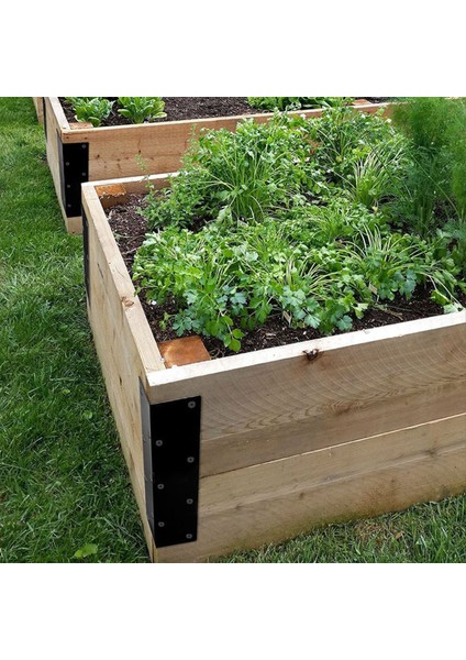 Bitkisel Ekici Bahçesi Için 20 Inç-24 Inç Yatak Için Ahşap Vidalı Yükseltilmiş Bahçe Yatak Köşesi Braketleri (4pcs) (Yurt Dışından) modelleri