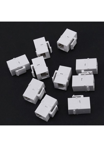 RJ45 Konnektör Keystone Jack Cat6 RJ45 Uzatma Bağlayıcı Ethernet Ağı Lan Kat 6 Kullanıcı Kapları Adaptörü (Beyaz) (Yurt Dışından) modelleri