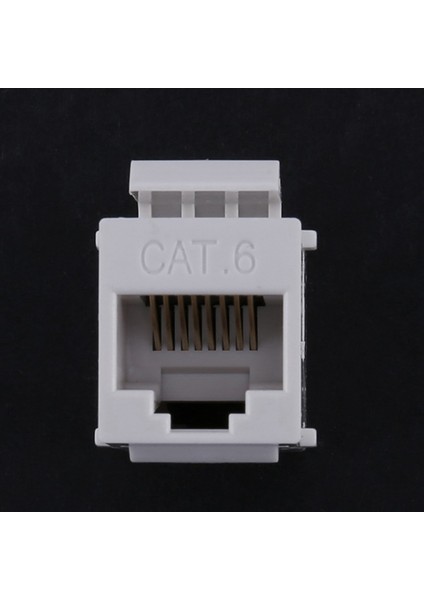 RJ45 Konnektör Keystone Jack Cat6 RJ45 Uzatma Bağlayıcı Ethernet Ağı Lan Kat 6 Kullanıcı Kapları Adaptörü (Beyaz) (Yurt Dışından) indirimleri