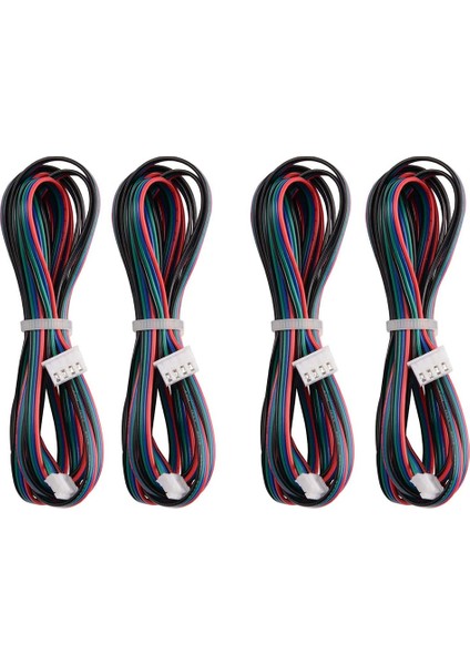 4pcs 2m Motor Konektör Kabloları Xh2.54 4pin Ila Xh2.0 6pin Beyaz Terminal 3D Yazıcı Step Için Paralli Motor Tel (Yurt Dışından)