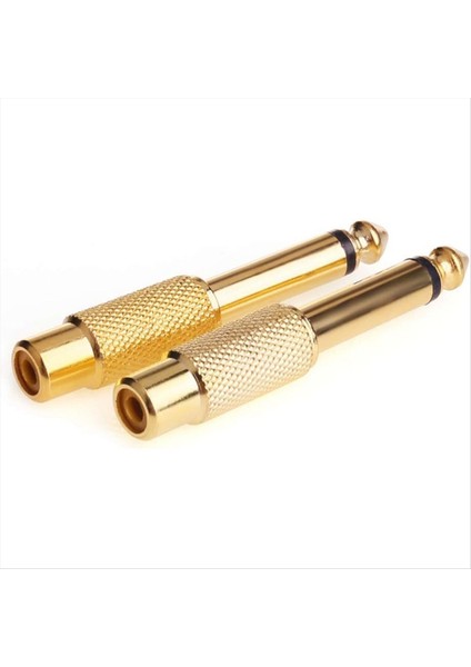 24PCS Rca Dişi 6.5mm Ila 6.35MM Ts Mono Fiş Ses Konnektörü Mono Fiş Erkek Ila Rca Dişi Konektörler Fiş (Yurt Dışından) fırsatları