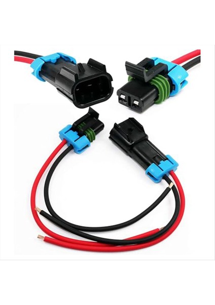 5-Pack Metri-Pack 2 Pimli 30 Amp, 280 Serisi Konektörler Çok Function (Erkek Ila Kadın Pigtail 12GA) (Yurt Dışından) modelleri