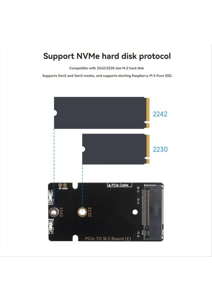 Raspberry Pi 5 Pcle - M.2 Adaptörü Ile Kurululuğundan Adaptör Karayı+Isı Lavabo Gen3 M.2 2230 2242 Nvme SSD Için Nvme Genişletme Kartı (Yurt Dışından) indirimleri