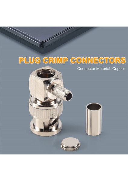 Bnc Erkek Fiş RG58 RG400 RG400 RFC195 Rf Coax Adaptör Konnektörü, Gümüş (Yurt Dışından) fırsatları