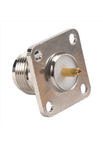 N Tip Kadın Jack Rf Coax Konnektörü 4 Delikli Panel Montaj Lehim Kupası, Gümüş (Yurt Dışından) modelleri