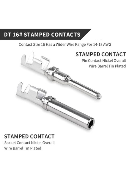 5 Set 2 Pin Dt Konektör Kiti, Su Geçirmez Dt Konnektörü, Boyut 16 Damgalı Kontaklar, Araba, Kamyon, Motosiklet Için Sızdırmazlık Fişleri (Yurt Dışından) modelleri