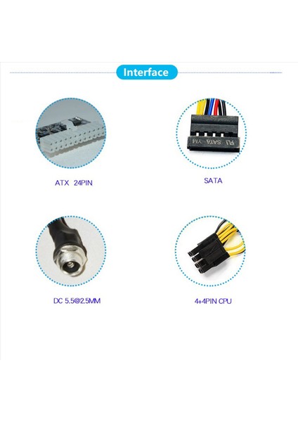 Güçlü 300W 12V Dc5.5x2.5mm Giriş Dc-Atx Psu Pıco Atx Switch Madencilik Psu 24PIN Mını Itx Dc Atx Pc Güç Kaynağı (Yurt Dışından) fırsatları