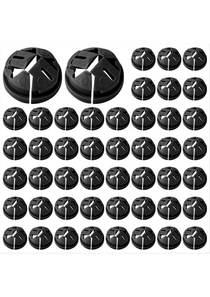 100 Adet Push-In Kablo Konektörleri, 3/8-1/2 Inç Konektörde Push Plastik Plastik Elektrik Kutusu Tel Romex Için 1/2 Inç Nakavt (Yurt Dışından)