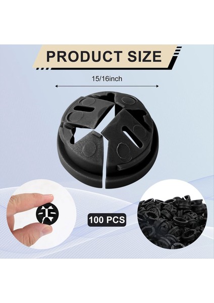 100 Adet Push-In Kablo Konektörleri, 3/8-1/2 Inç Konektörde Push Plastik Plastik Elektrik Kutusu Tel Romex Için 1/2 Inç Nakavt (Yurt Dışından) fiyatları