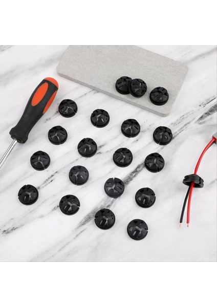 100 Adet Push-In Kablo Konektörleri, 3/8-1/2 Inç Konektörde Push Plastik Plastik Elektrik Kutusu Tel Romex Için 1/2 Inç Nakavt (Yurt Dışından) modelleri