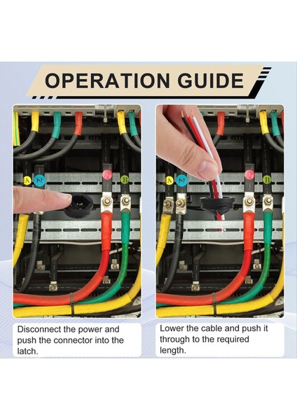 100 Adet Push-In Kablo Konektörleri, 3/8-1/2 Inç Konektörde Push Plastik Plastik Elektrik Kutusu Tel Romex Için 1/2 Inç Nakavt (Yurt Dışından) indirimleri