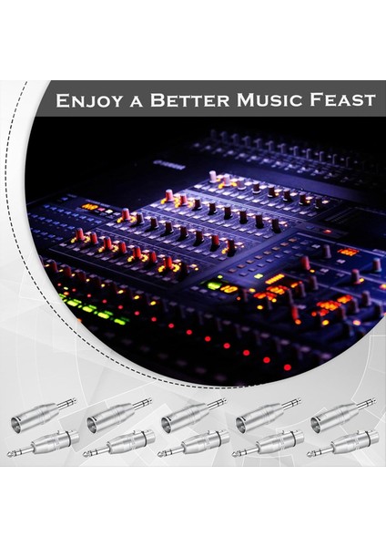 10 Paket Xlr Adaptörü, 5 Adet Erkek Ila Xlr Erkek Adaptörü ve 5 Adet Erkek Ila Xlr Dişi Adaptörü, 1/4 Inç Trs Ila Xlr Konektör (Yurt Dışından) indirimleri