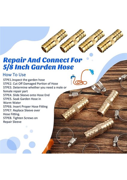12 Adet Hortum Onarım Konnektörleri Claps Pirinç Bahçe Hortumu Onarım Kiti Takılan Su Hortumu Onarım Kiti Katı Dişi Hortum (Yurt Dışından) fırsatları