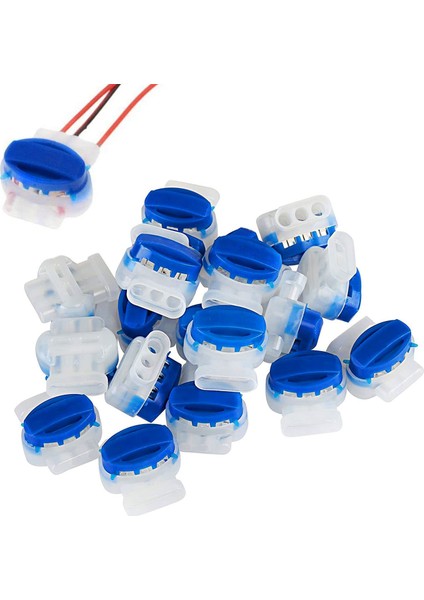 18 Paket Elektrik Idc 314-BOX Pigtail 22-14 Awg Kabloları Için 3 Tel Konektör, Robotik Çim Biçme Makineleri (Yurt Dışından) modelleri