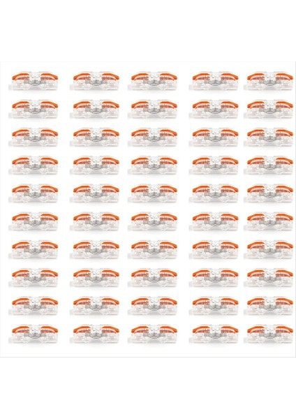 50 Adet Hızlı Tel Kablo Konnektörü Ekleme Multipleks Tel Konektör, Hızlı Kompakt Kablo Konnektörü Şeffaf (Yurt Dışından)