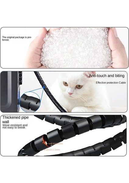 Esnek Spiral Kablo Organizer Depolama Hattı Koruyucu Yönetim Kablo Makarası Masaüstü Düzenli Kablo Aksesuarları (Yurt Dışından) fırsatları