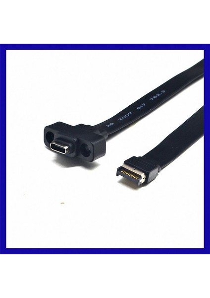 USB 3.1 Ön Panel Tipi E Erkek-Usb-C Tip C Genişletme Kablosu Bilgisayar Anakart Konektörü Tel Kablosu Hattı, 80CM (Yurt Dışından)