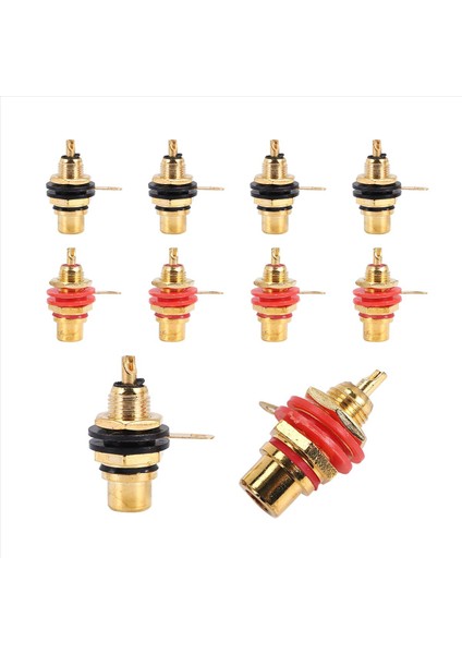 10PCS/LOT Rca Konektör Altın Kaplama Dişi Jak Soketi Lehim Tel Konektörü Rca Panel Montaj Şasisi (Yurt Dışından) modelleri